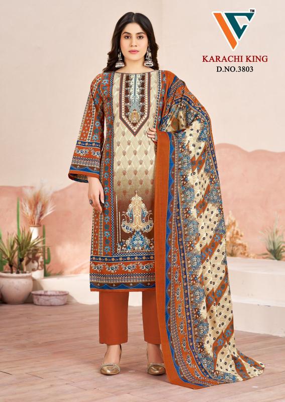 Vandana karachi king vol-38 cotton dress material at wholesale rate
